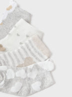 Set 4 calze Beige 9711/L corredino e abbigliamento neonato | NANU' BABY