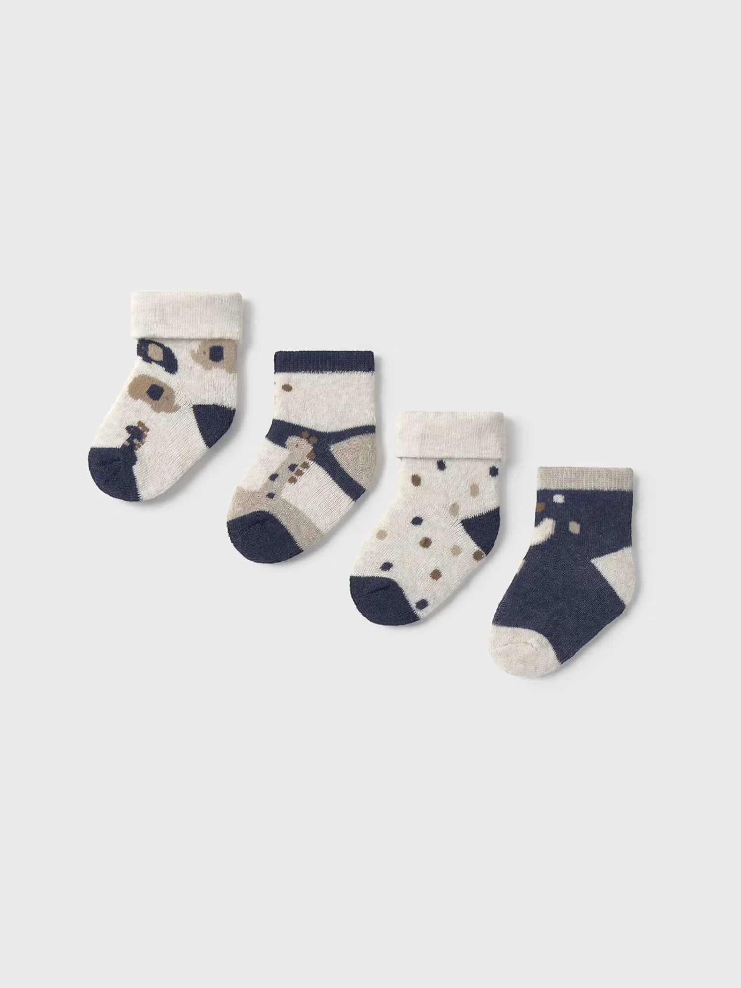 Set 4 calze  BLU 1D-9759/BN -  NANU' BABY