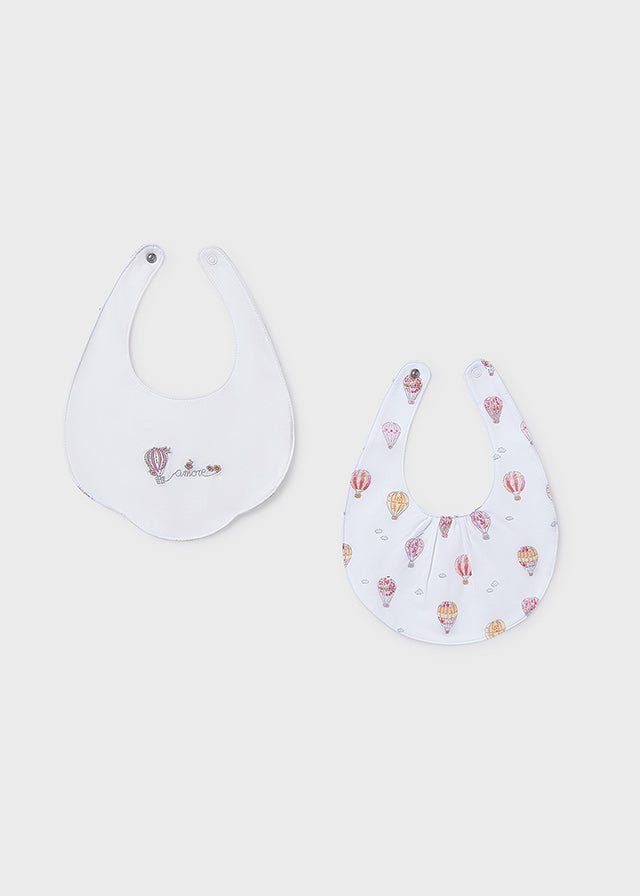 Set Bavaglini Cotone Bianco 9077/45 corredino e abbigliamento neonato | NANU' BABY