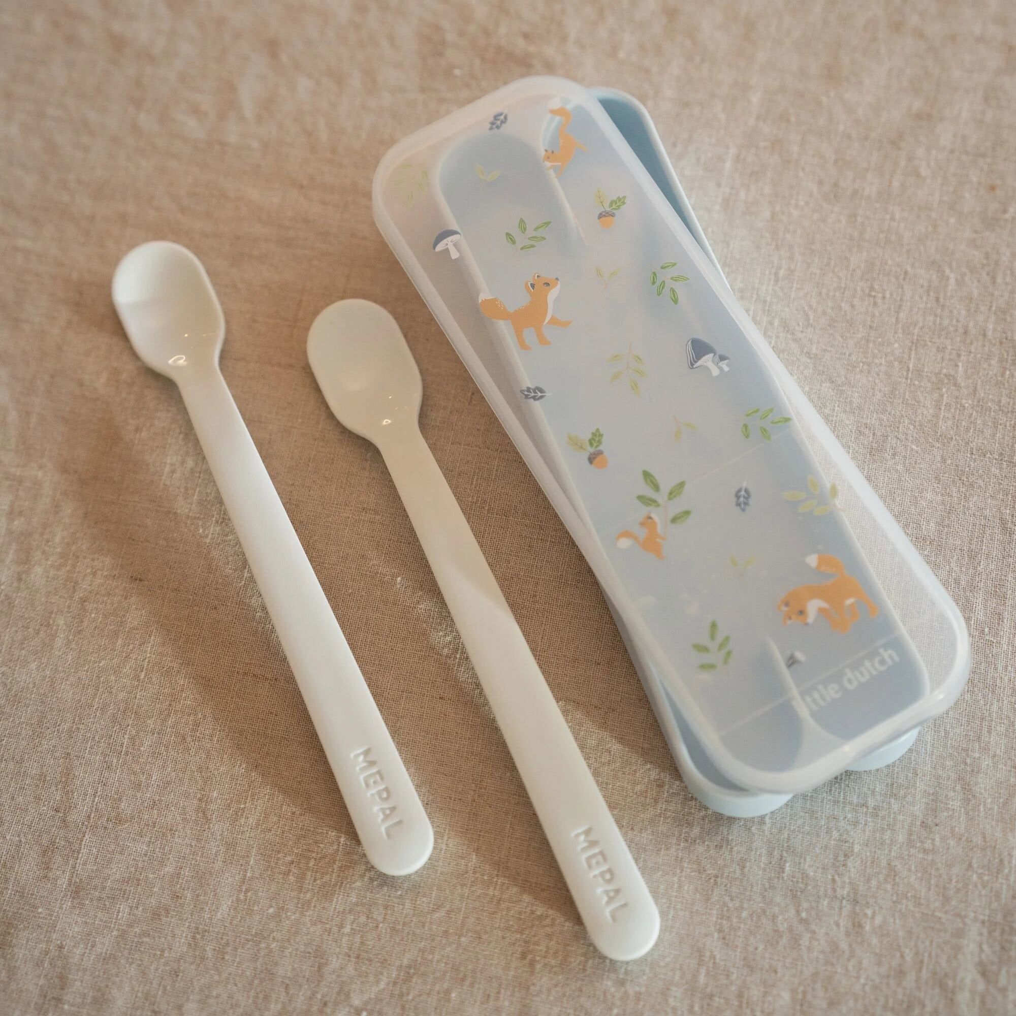 Set cucchiai 2 pezzi Blu 108032065408 corredino e abbigliamento neonato | NANU' BABY