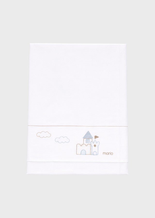 Set Lenzuolino Casetta Cielo EK55LE corredino e abbigliamento neonato | NANU' BABY