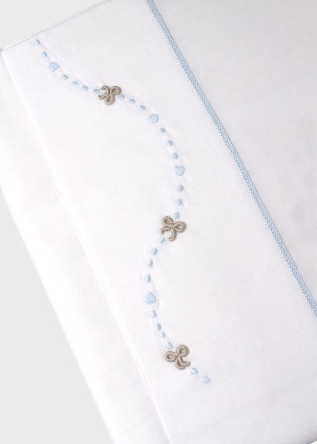 Set Lenzuolino Fiocchetti Cielo EK65LE/C corredino e abbigliamento neonato | NANU' BABY