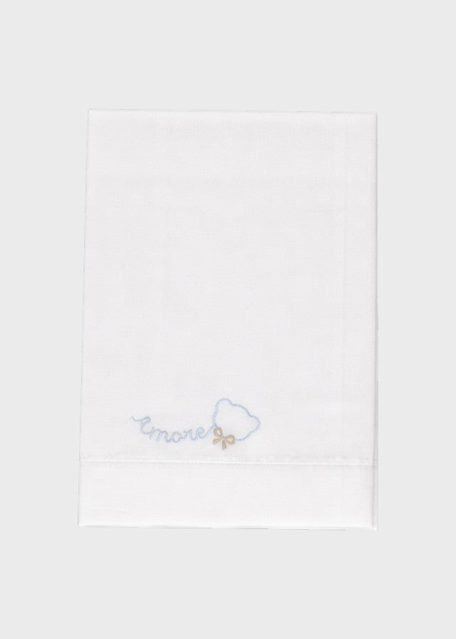 Set Lenzuolino Orsetto Cielo EK59LEBI/C corredino e abbigliamento neonato | NANU' BABY