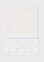 Set Lenzuolino Pois Cielo EK56LE corredino e abbigliamento neonato | NANU' BABY