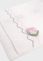 Set Lenzuolino Ricamo Ottanio EK18LE corredino e abbigliamento neonato | NANU' BABY