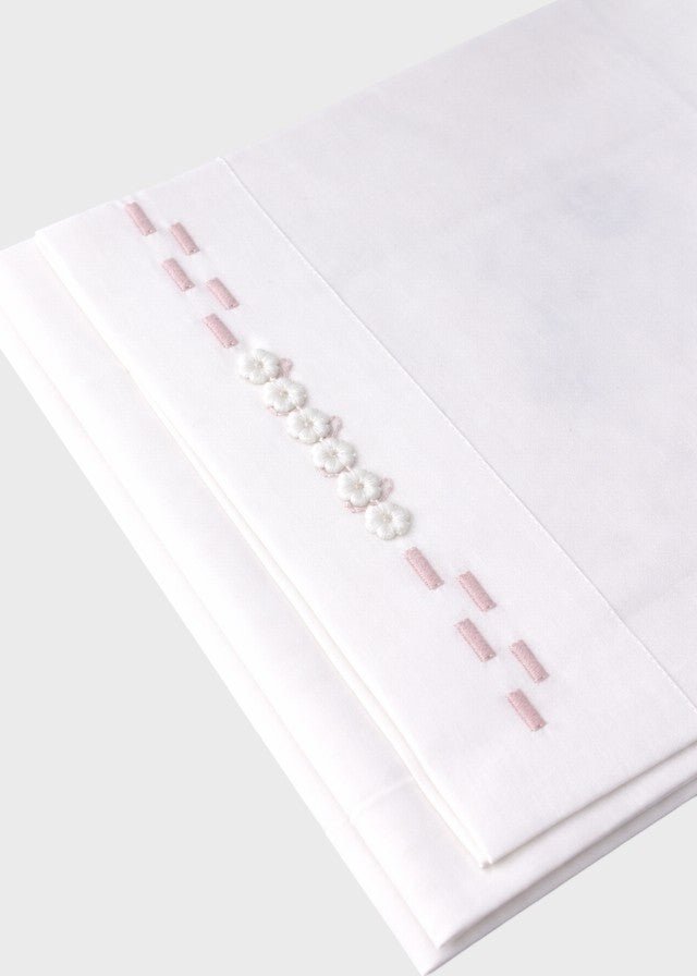 Set Lenzuolino Rosa Cipria EK24LE/R corredino e abbigliamento neonato | NANU' BABY