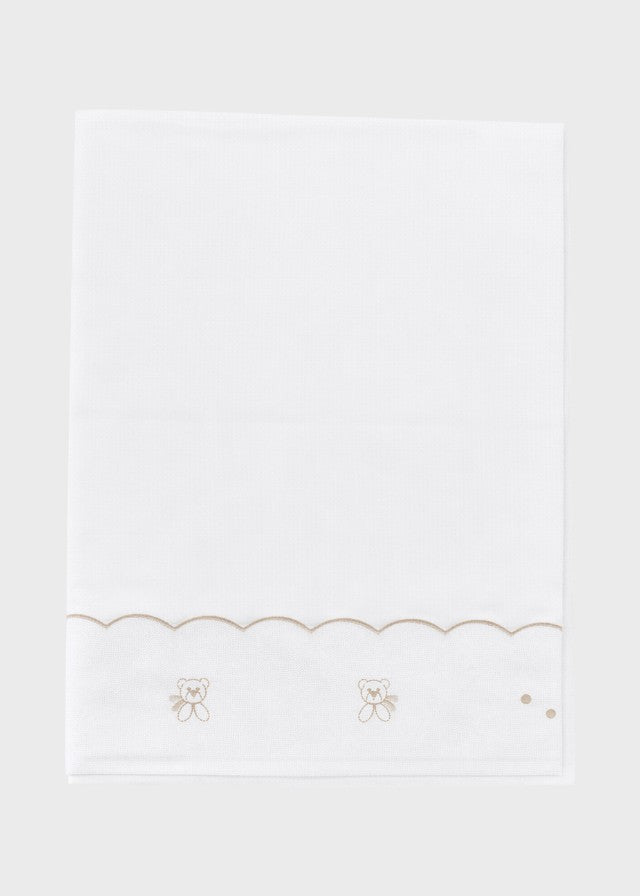 Set Lenzuolino Teddy Avorio EK57LE/A corredino e abbigliamento neonato | NANU' BABY