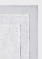 Set Mussoline Bambù Argento 9060/30 corredino e abbigliamento neonato | NANU' BABY