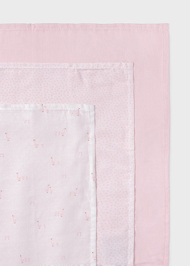 Set Mussoline Bambù Rosa 9060/32 corredino e abbigliamento neonato | NANU' BABY