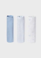 Set Mussoline Bambù Turchese 9060/31 corredino e abbigliamento neonato | NANU' BABY