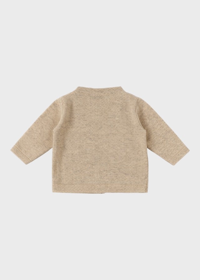 Cardigan Maglia Beige Incrociato ECA007I/B