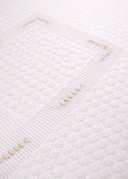 Coperta Fiori Ricamati Bianco SAIT/CO-R