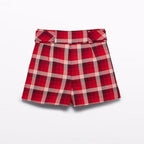 Bermuda quadri Bimba Rosso 5717/2 -  NANU' BABY