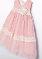 Abito Rosa Poliestere Elegante 5016/84