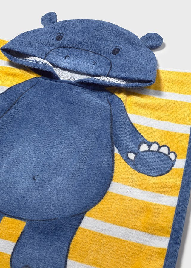 Telo Bagnetto Cotone Blu 10164/95 corredino e abbigliamento neonato | NANU' BABY