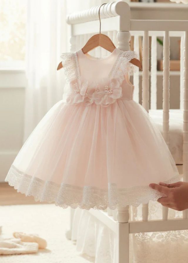 Abito Cerimonia Tulle Cipria FB086/R