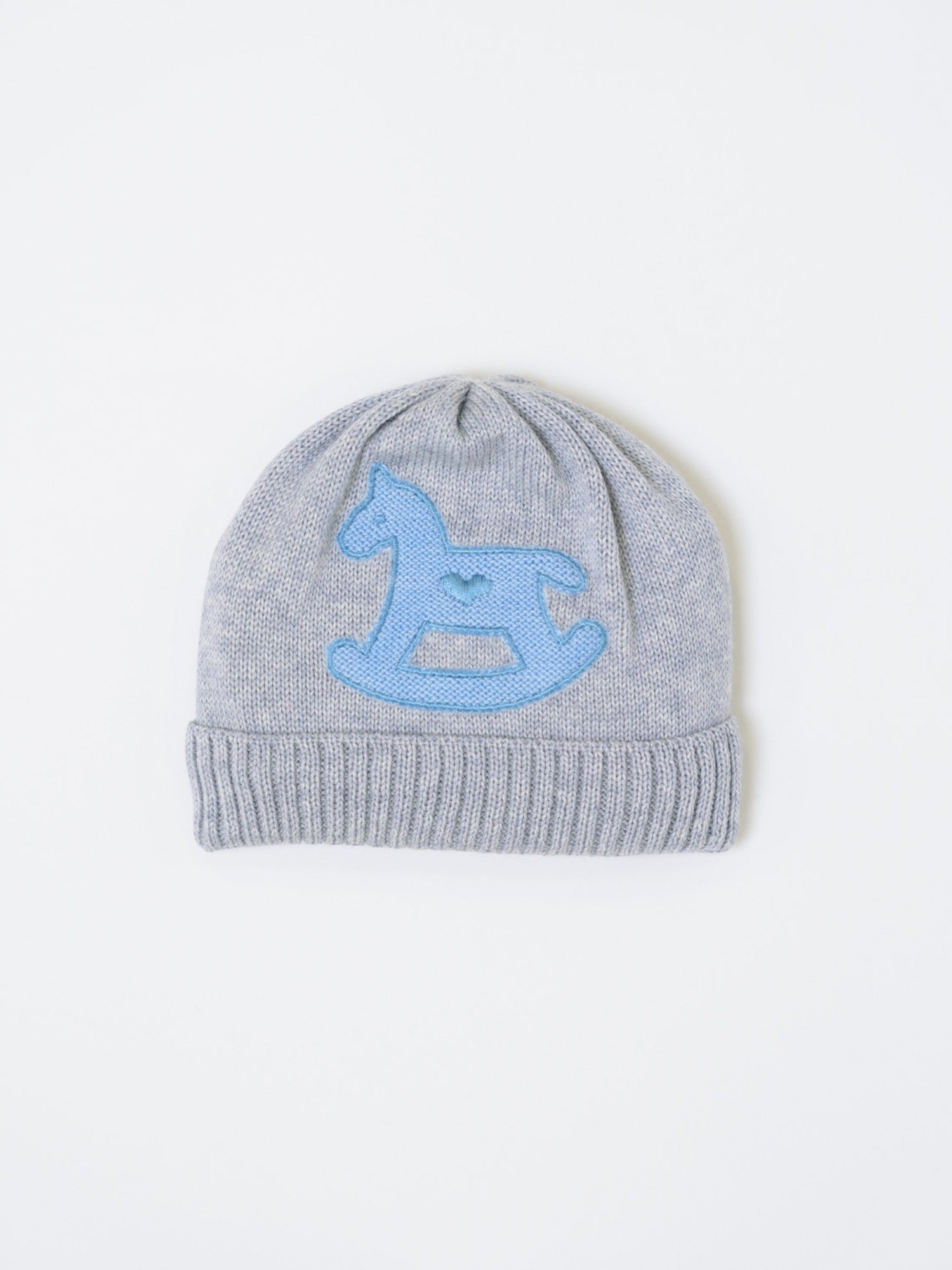 Cuffia Cavallino a dondolo Neonato Grigio CAVALLINO/602 -  NANU' BABY