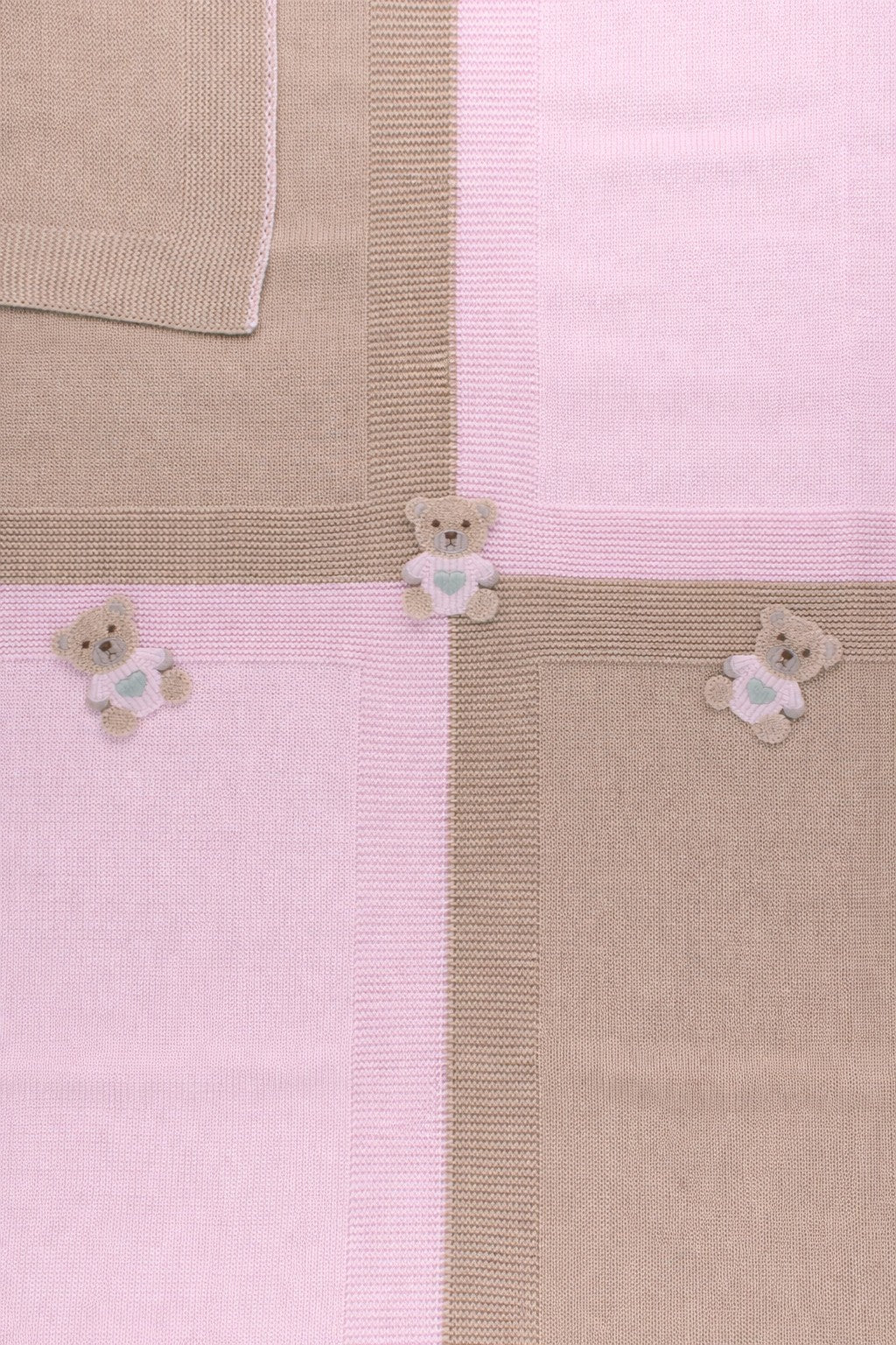 Coperta Teddy Ricamato Rosa EK6080/R