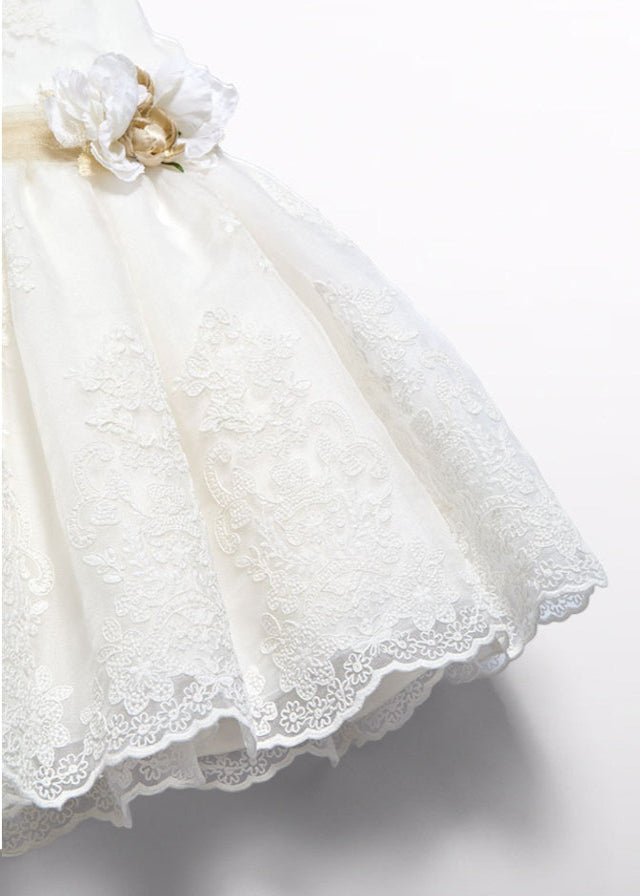Abito Cerimonia Organza Panna 5037/7