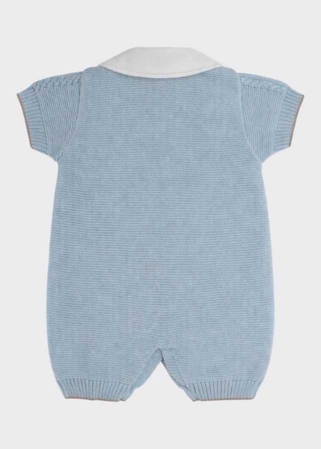 Tutina Corta Fiocchetti Cielo EK6315/C corredino e abbigliamento neonato | NANU' BABY