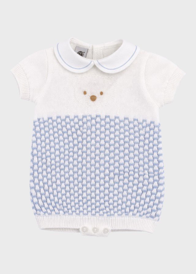 Tutina Corta Teddy Cielo EK5722/C corredino e abbigliamento neonato | NANU' BABY