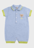 Tutina Corta Teddy Cielo EK6015/C corredino e abbigliamento neonato | NANU' BABY