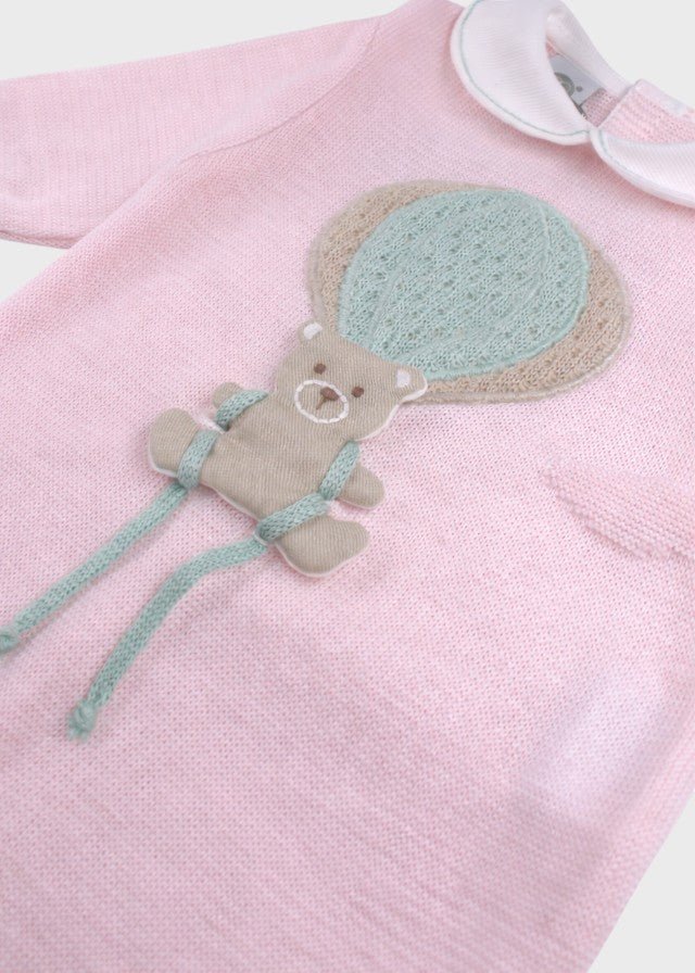 Tutina Cotone Mongolfiera Rosa EK5010R corredino e abbigliamento neonato | NANU' BABY