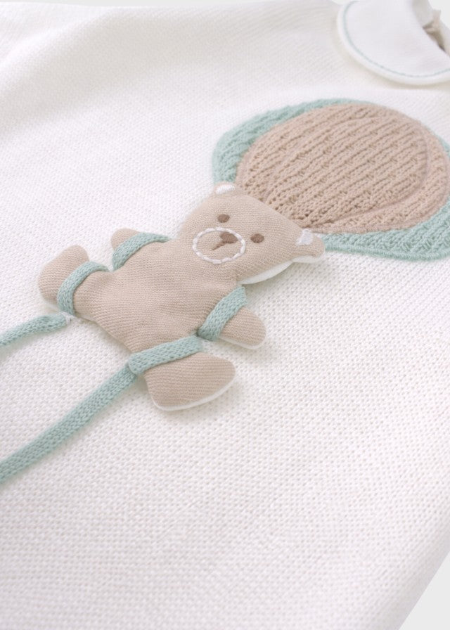 Tutina Cotone Mongolfiera Verde EK5010V corredino e abbigliamento neonato | NANU' BABY