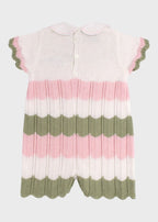 Tutina Cotone Rosa Pesco EK1815 corredino e abbigliamento neonato | NANU' BABY