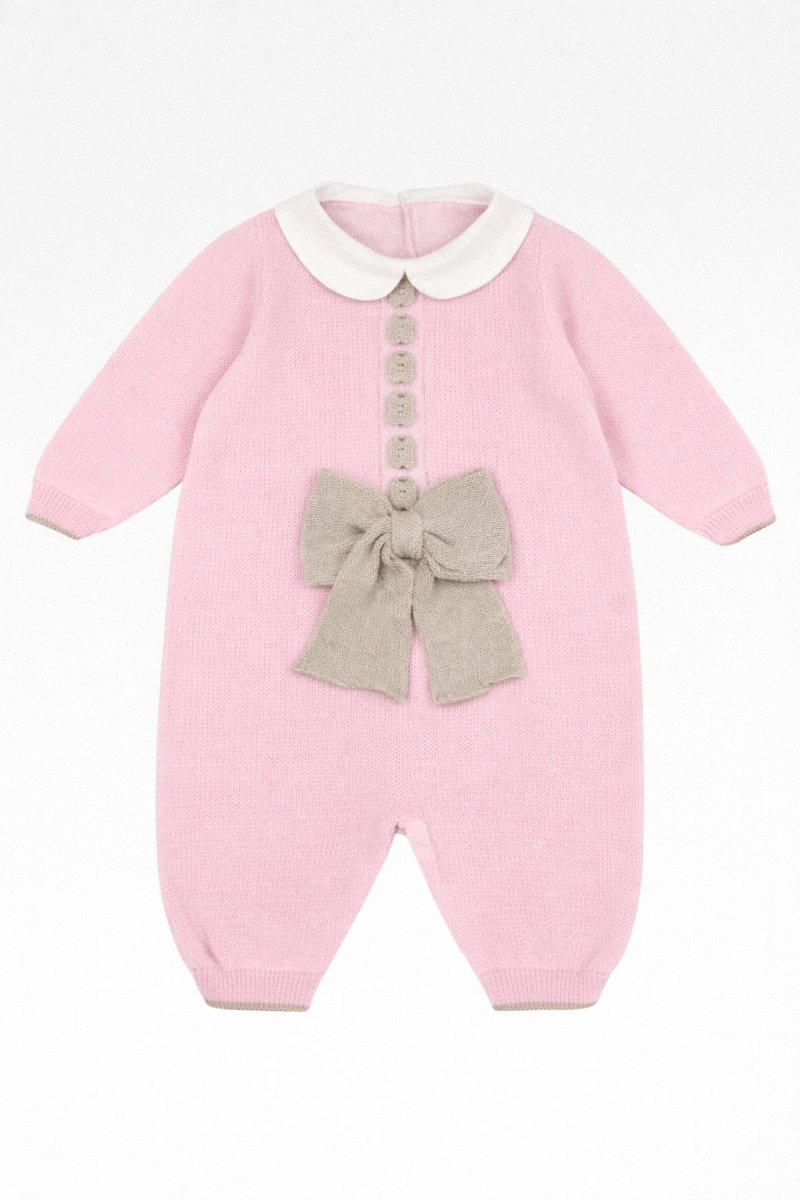 Tutina Cotone Rosa T62L/7003 corredino e abbigliamento neonato | NANU' BABY