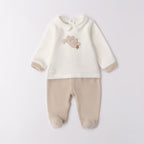 Two-Piece Footed Baby Romper, Chenille, 3F673/112