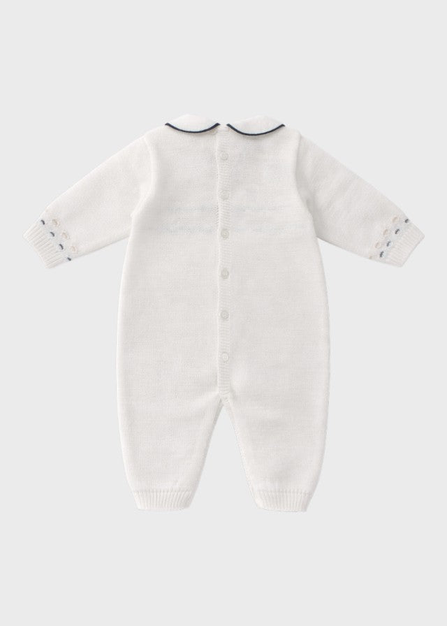 Tutina Filo Cotone Blu EK5810 corredino e abbigliamento neonato | NANU' BABY