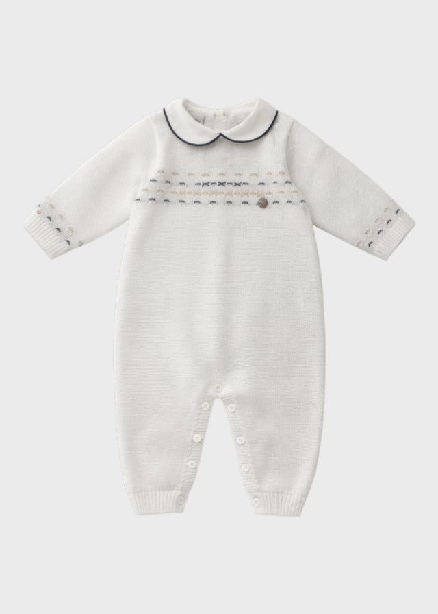 Tutina Filo Cotone Blu EK5810 corredino e abbigliamento neonato | NANU' BABY