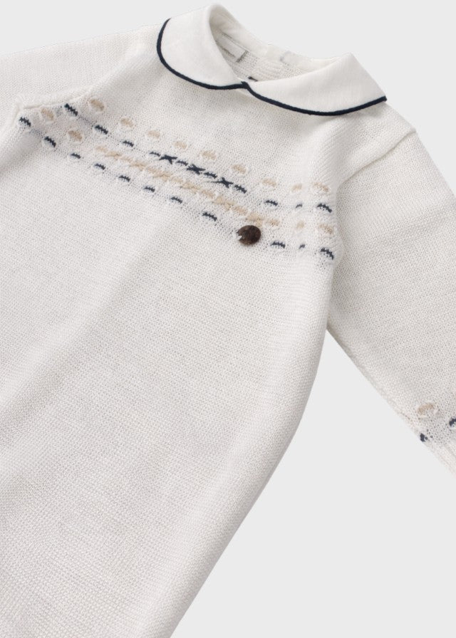 Tutina Filo Cotone Blu EK5810 corredino e abbigliamento neonato | NANU' BABY