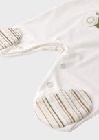 Tutina Jersey Teddy Verde EK6414/V corredino e abbigliamento neonato | NANU' BABY