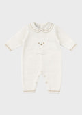 Tutina Lunga Teddy Avorio EK5710/A corredino e abbigliamento neonato | NANU' BABY