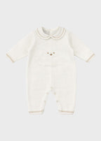 Tutina Lunga Teddy Avorio EK5710/A corredino e abbigliamento neonato | NANU' BABY
