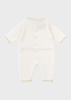 Tutina Lunga Teddy Avorio EK5710/A corredino e abbigliamento neonato | NANU' BABY