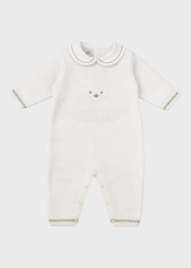 Tutina Lunga Teddy Verde EK5710/V corredino e abbigliamento neonato | NANU' BABY