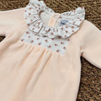 Tutina Neonata Ciniglia Arancio - BABIDU' 13901 corredino e abbigliamento neonato | NANU' BABY