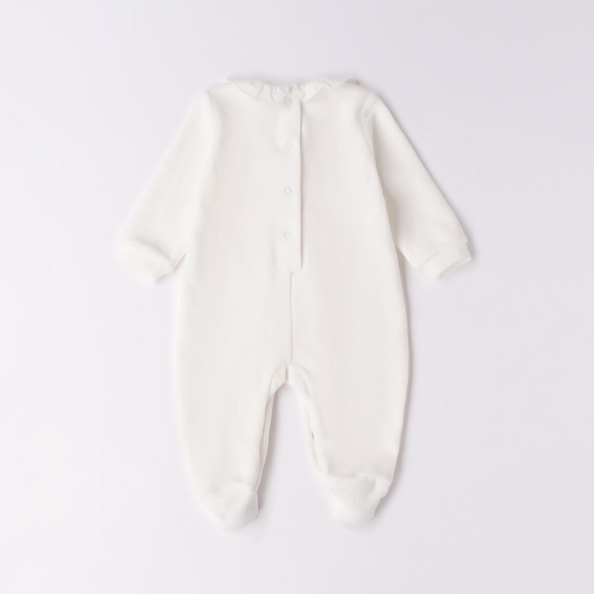 Baby Girl's Chenille Footed Pajamas, White, 3F754/112