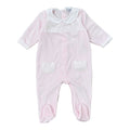 Tutina Neonata Ciniglia Rosa - BABIDU' 12906/R corredino e abbigliamento neonato | NANU' BABY