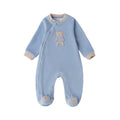 Baby's Blue Chenille Footed Pajamas 3F650/3964