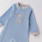 Baby's Blue Chenille Footed Pajamas 3F650/3964