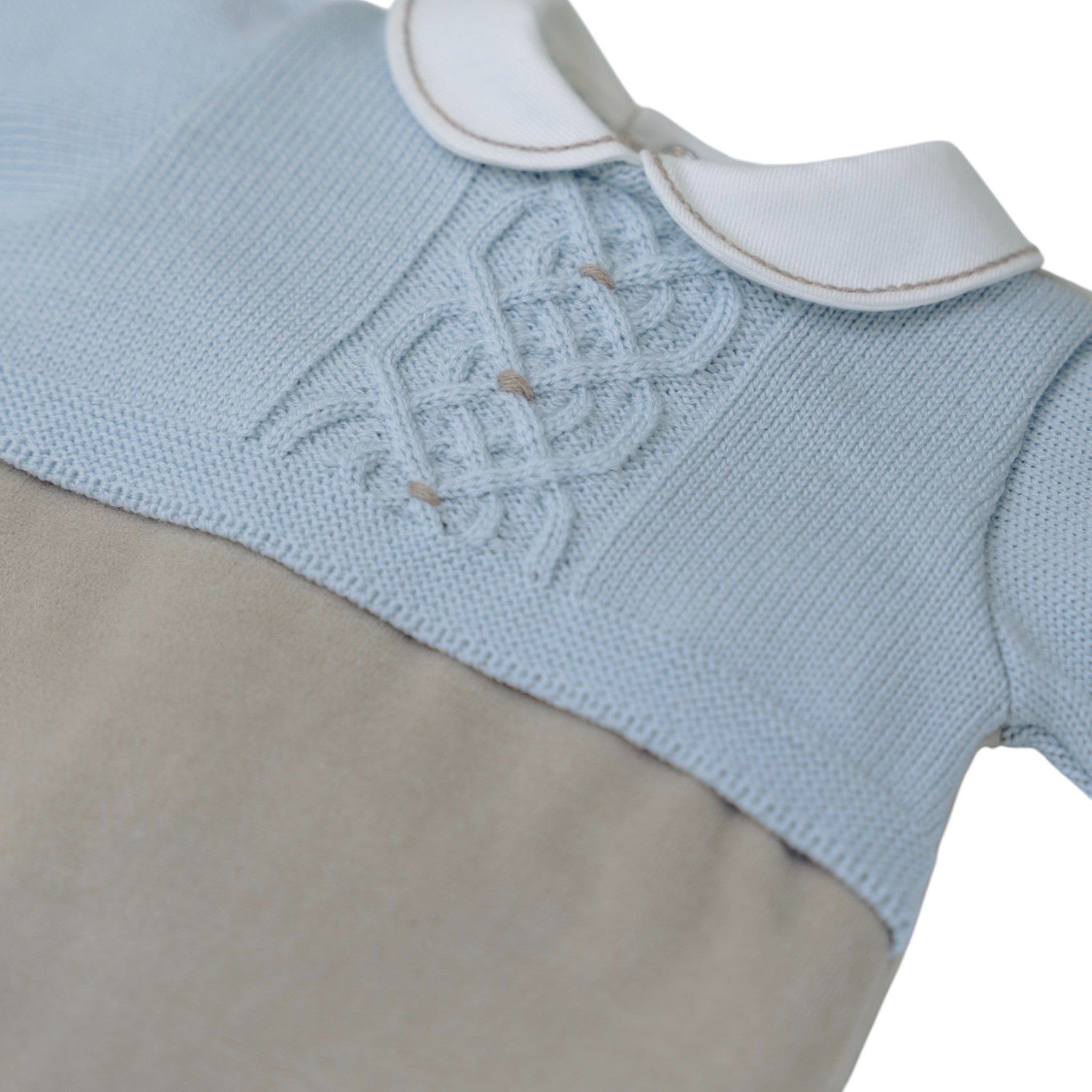 Tutina Neonato Lana Vergine 100% Cielo IN5814 corredino e abbigliamento neonato | NANU' BABY