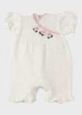 Tutina Pagliacetto Rose Bianco DELIZIA/TP corredino e abbigliamento neonato | NANU' BABY