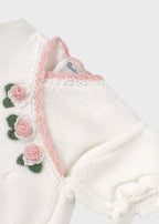 Tutina Pagliacetto Rose Bianco DELIZIA/TP corredino e abbigliamento neonato | NANU' BABY