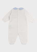 Tutina Punto Smock Fiocchetti EK6510/C corredino e abbigliamento neonato | NANU' BABY