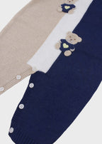 Tutina Teddy Ricamato Blu EK6010 corredino e abbigliamento neonato | NANU' BABY