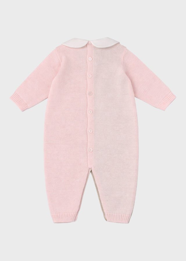 Tutina Teddy Ricamato Rosa EK6010/R corredino e abbigliamento neonato | NANU' BABY